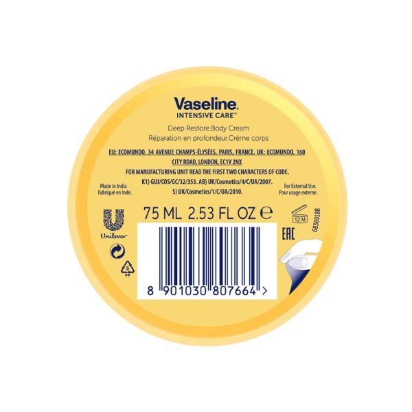 Vaseline Intensive Care Deep Restore Body Cream 75ml