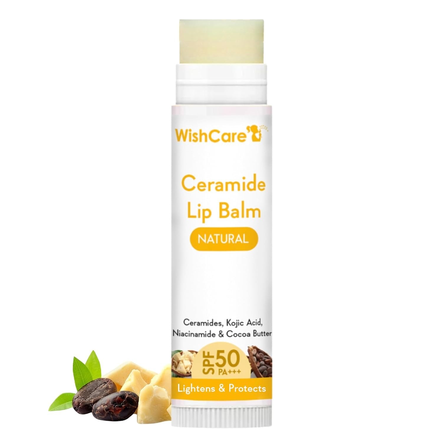 Wishcare Ceramide Lip Balm with SPF 50 PA+++ 5g (Untinted)