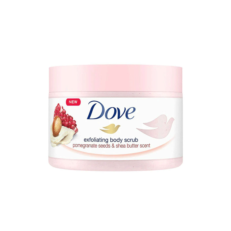 Dove Exfoliating Body Polish with Pomegranate Seeds and Shea Butter – 298g