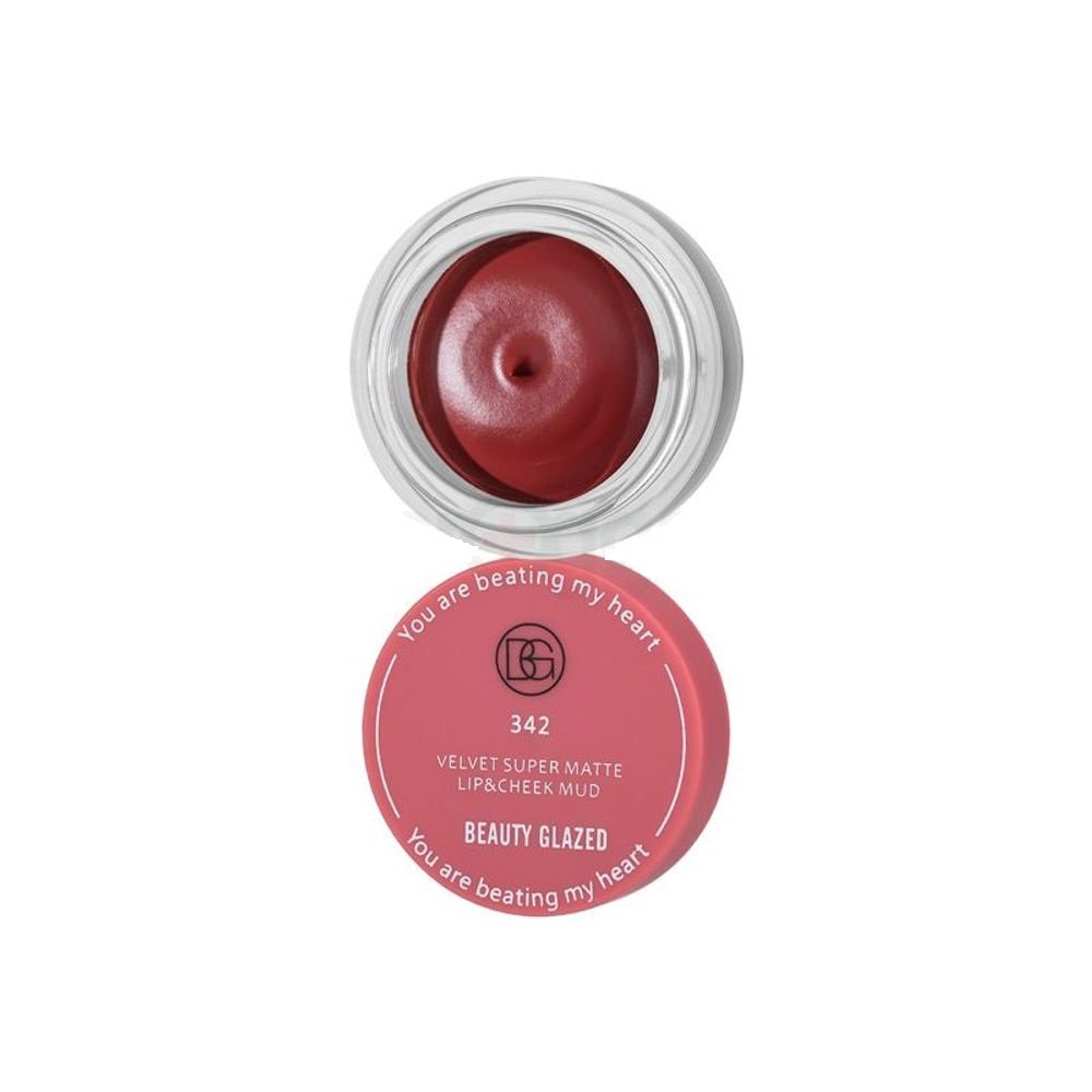 Beauty Glazed Velvet Matte Lip and Cheek Mud 2.5g - 342