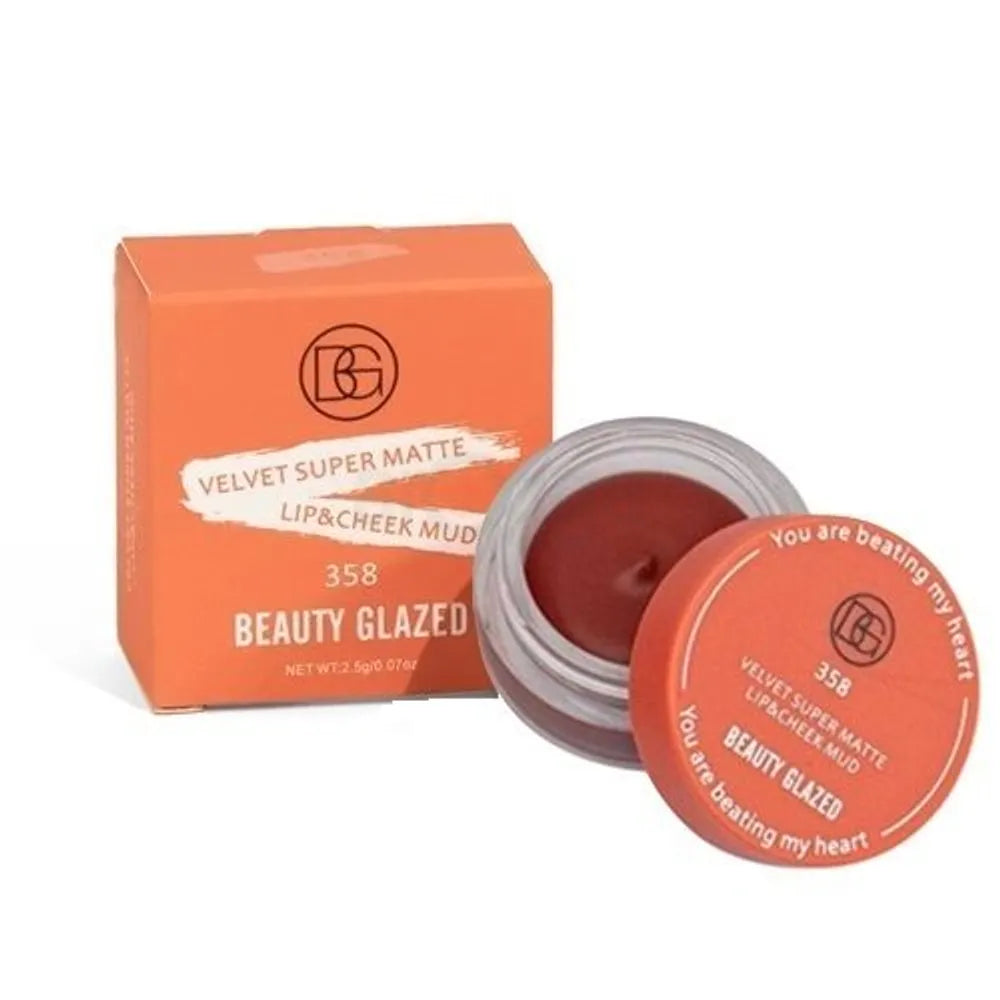 Beauty Glazed Velvet Matte Lip and Cheek Mud 2.5g – 358