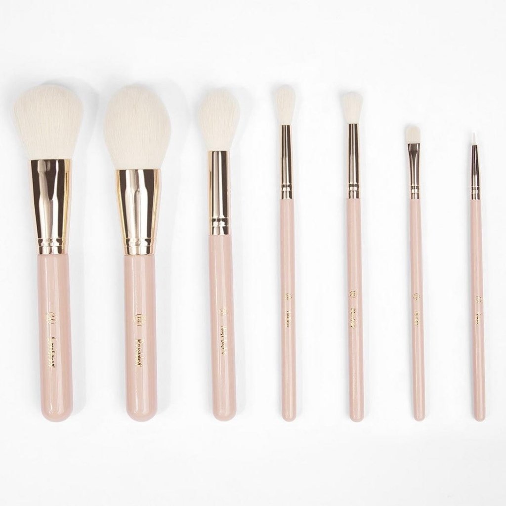 BH Travel Series 7pcs Face and Eye Brush Set with Bag
