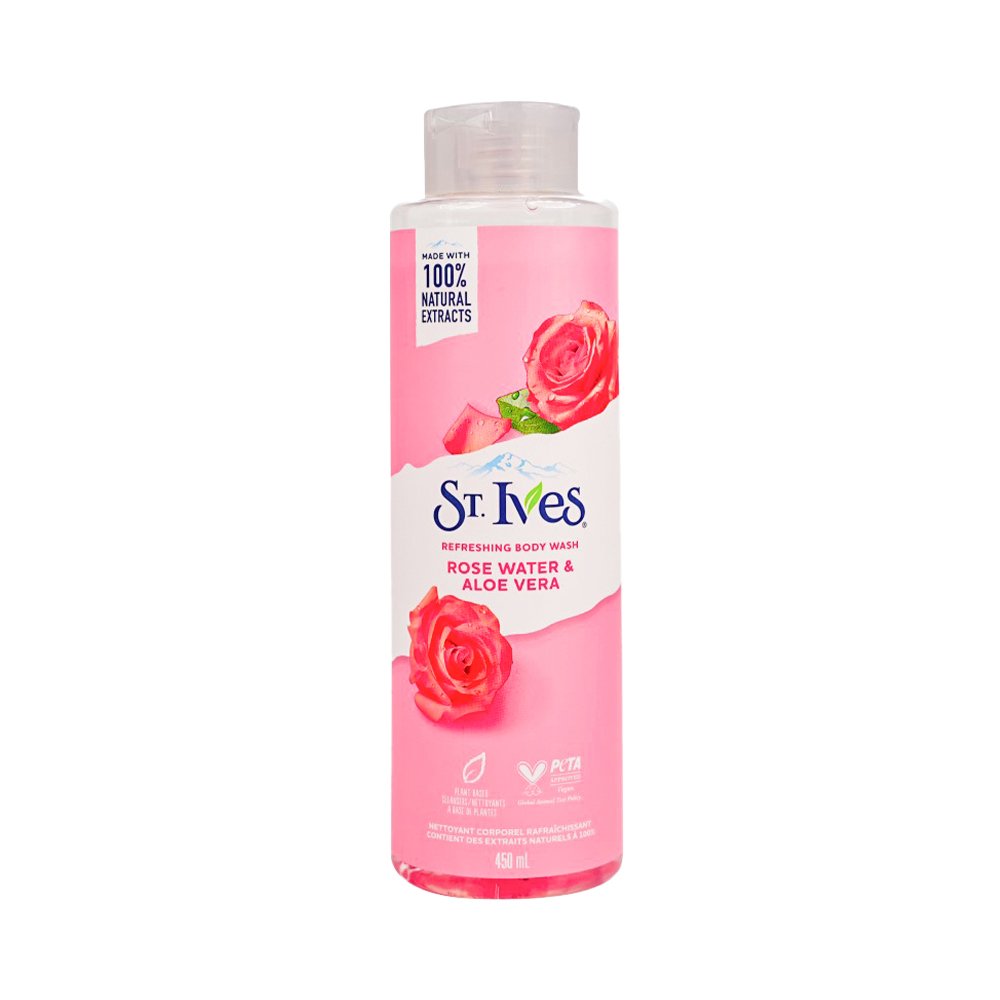 St. Ives Rose Water and Aloe Vera Refreshing Body Wash - 450ml