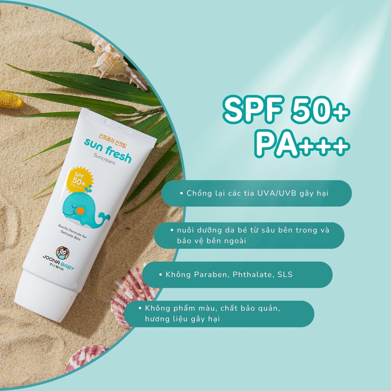 Joona Baby Sun Fresh Sunscreen SPF50+ PA+++ 50ml