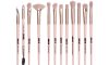 Maange Pink Eye Makeup Brush Set - 12pcs
