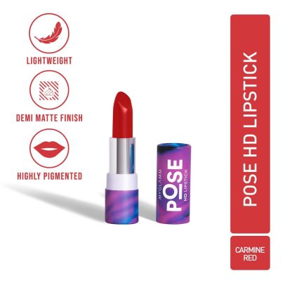 MyGlamm POSE HD Lipstick - Carmine Red 4g2