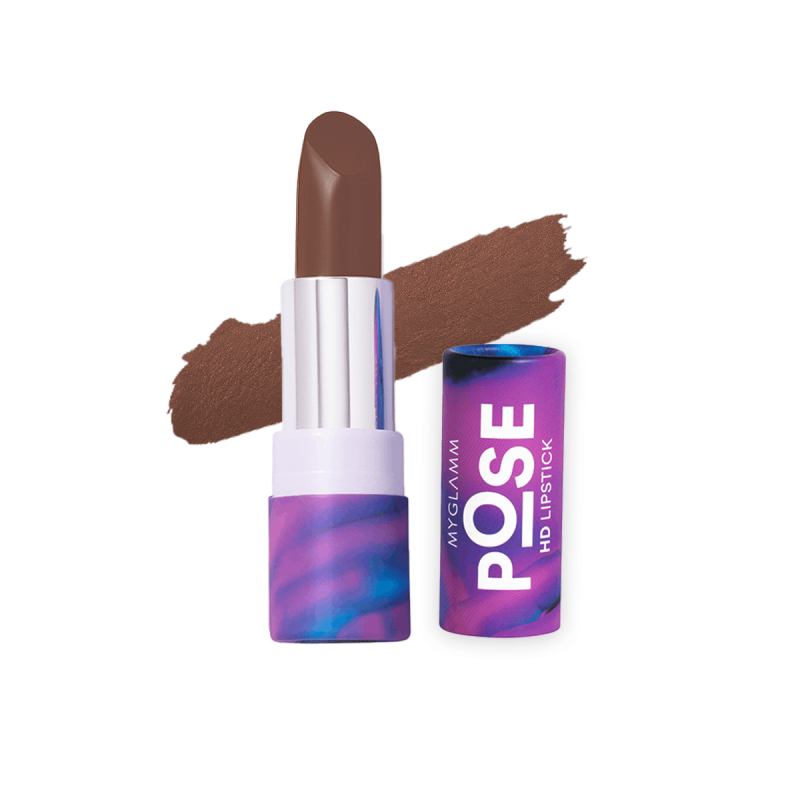 MyGlamm POSE HD Lipstick - Dark Brown 4g