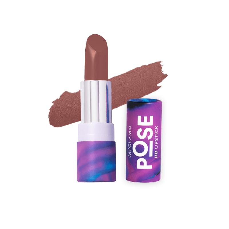 MyGlamm POSE HD Lipstick - Muted Brown 4g2