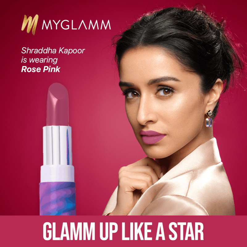 MyGlamm POSE HD Lipstick - Rose Pink 4g1