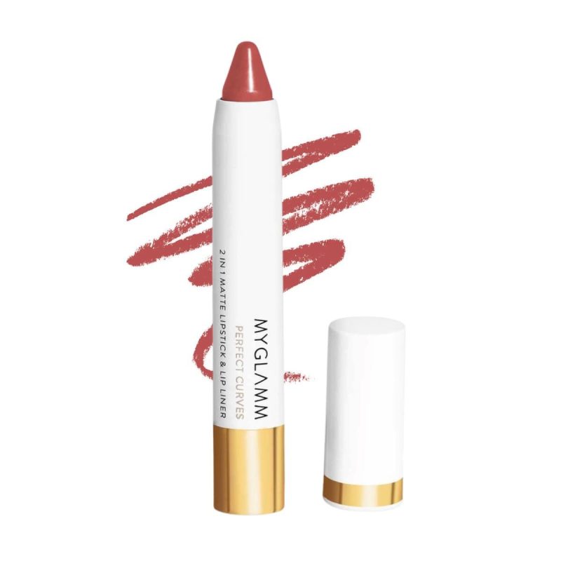 MyGlamm Perfect Curves Matte Lip Crayon - Spice 3.7 g