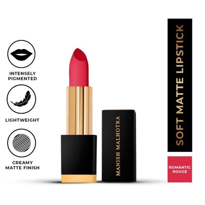 MyGlamm Manish Malhotra Soft Matte Lipstick - Romantic Rouge