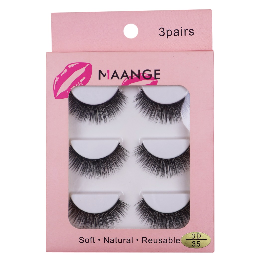 Maange 3d Natural Eyelash 3 pair- No35