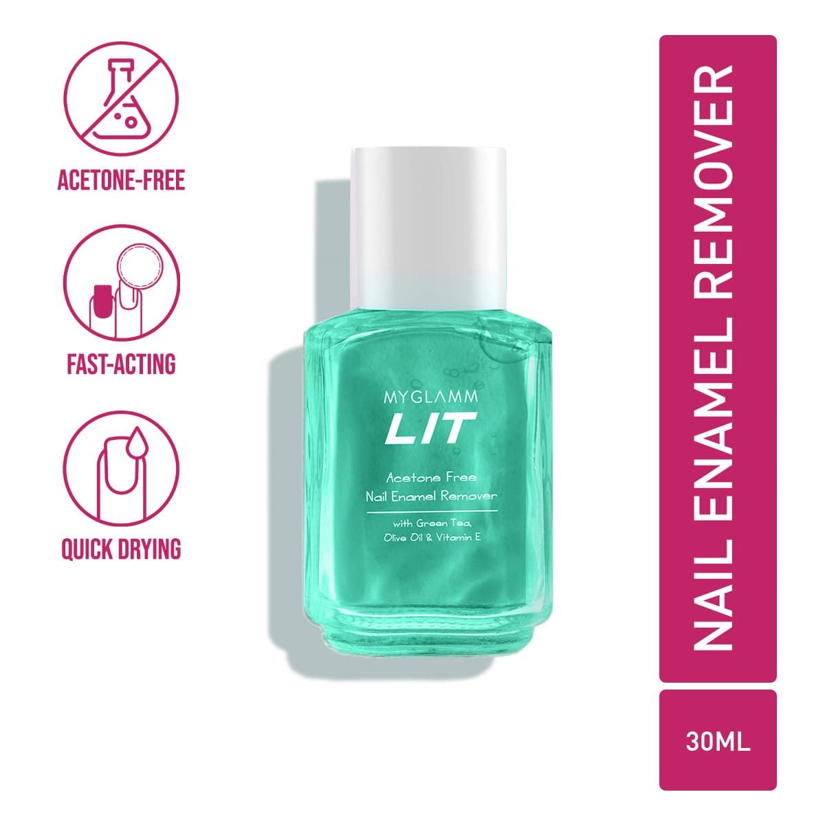 MyGlamm Lit Nail Enamel Remover - 30ml