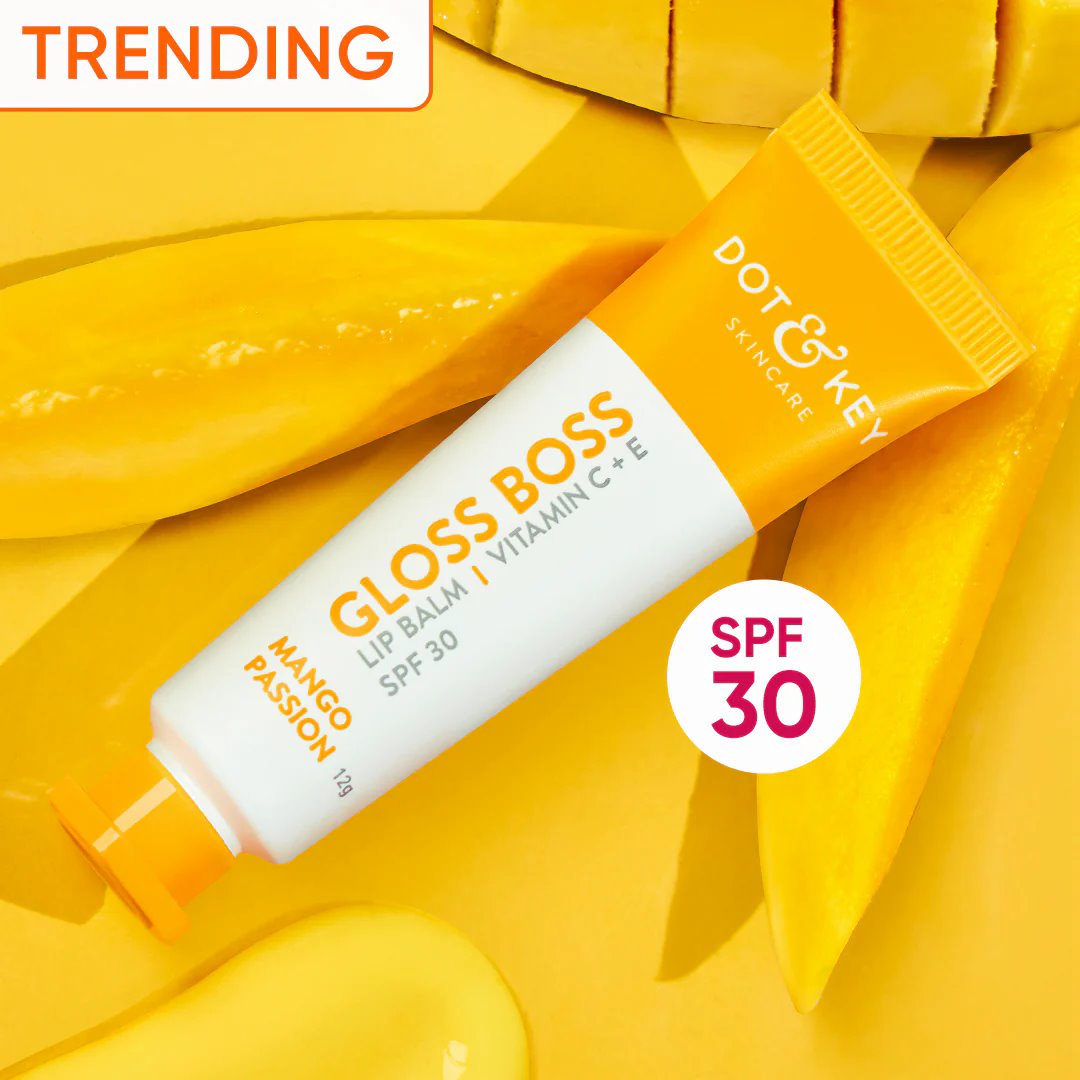 Dot & Key Gloss Boss Vitamin C + E SPF30 Lip Balm - Mango Passion 12g