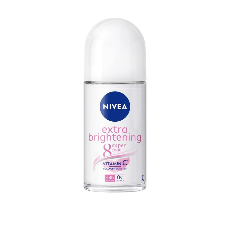 Nivea Extra Brightening 8 Superfood Deodorant Roll On - 50ml