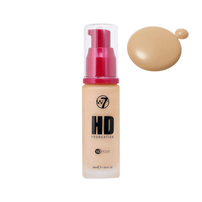 W7 Hd Foundation Fond De Teint-Creme Brule 30ml - Image 2