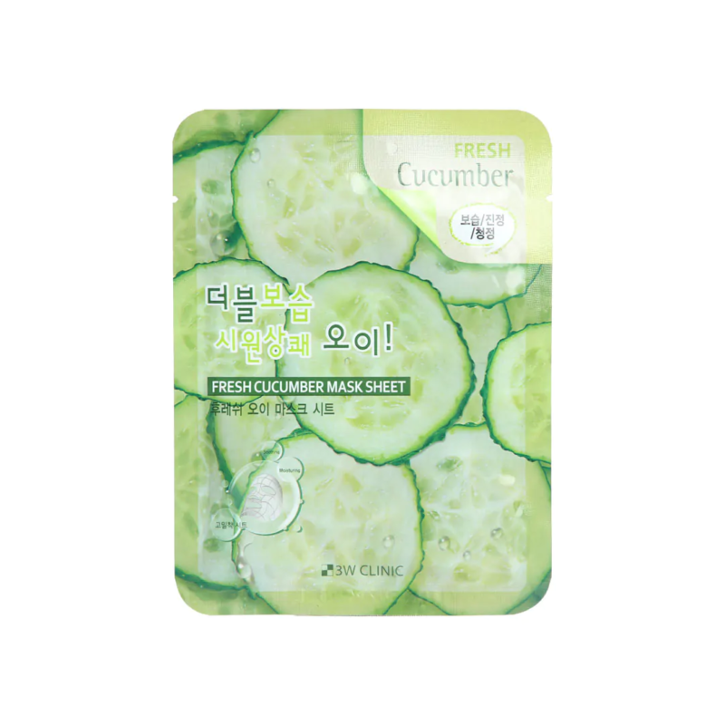 3W Clinic Fresh Cucumber Mask Sheet - Image 1