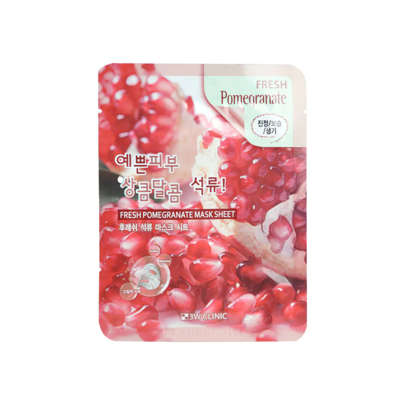 3W Clinic Fresh Pomegranate Sheet Mask - Image 1