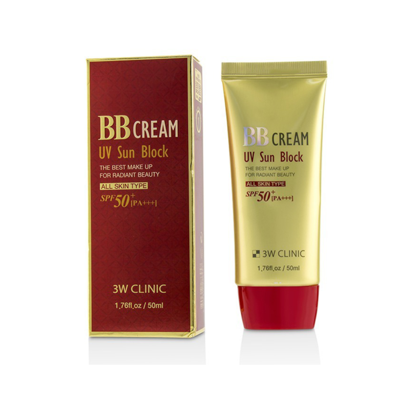 3W Clinic UV Sun Block BB Cream - 50g - Image 2