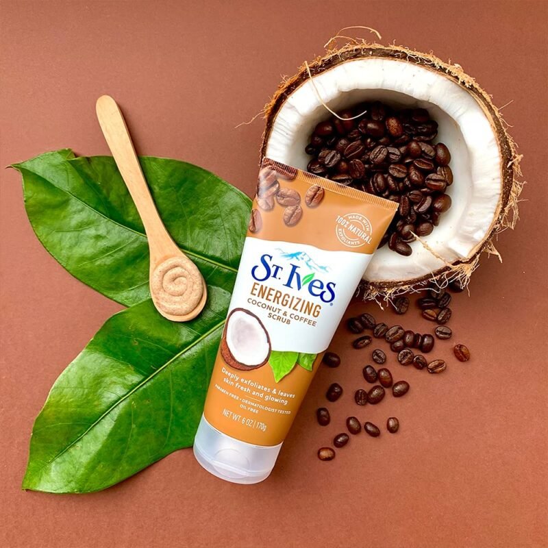 St. Ives Energizing Coconut & Coffee Scrub- 170g - Image 2