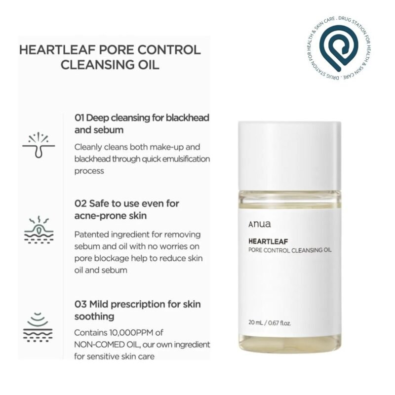 Anua Heartleaf Pore Control Cleansing Oil 20ml - Image 5