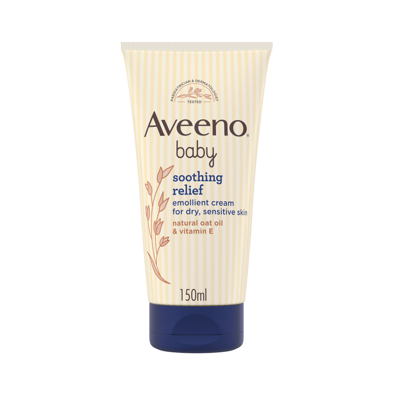 Aveeno-Baby-Soothing-Relief-Emollient-Cream-150ml.png Aveeno Baby Soothing Relief Emollient Cream 150ml - Image 1