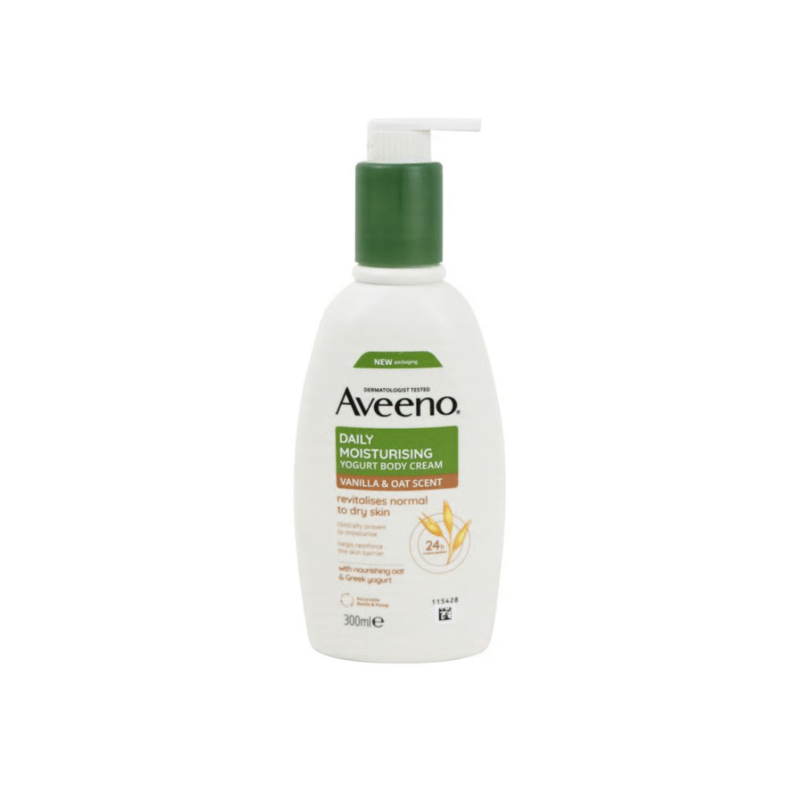 Aveeno Daily Moisturising Yogurt Body Cream - Vanilla & Oat Scent 200ml
