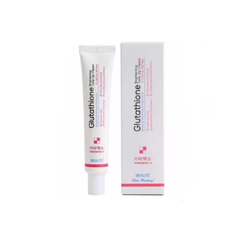Beaute-Melasma-X-Glutathione-Brightening-Tone-Up-Cream-45ml.png Beaute Melasma-X Glutathione Brightening Tone Up Cream (45ml) - Image 1