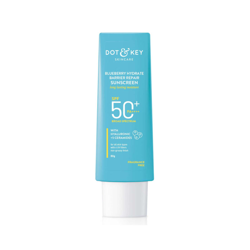 Dot-amp-Key-Blueberry-Hydrate-Barrier-Repair-Sunscreen-SPF-50-PA.jpg Dot & Key Blueberry Hydrate Barrier Repair Sunscreen SPF 50+ PA++++ (80gm) - Image 1