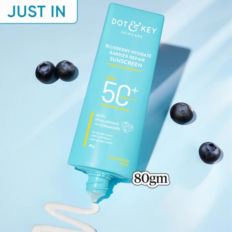 Dot-amp-Key-Blueberry-Hydrate-Barrier-Repair-Sunscreen-SPF-50-PA-80gm-1.jpg Dot & Key Blueberry Hydrate Barrier Repair Sunscreen SPF 50+ PA++++ (80gm) - Image 2