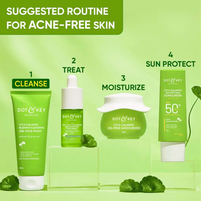 Dot & Key Cica Calming Blemish Clearing Gel Face Wash 100ml - Image 8