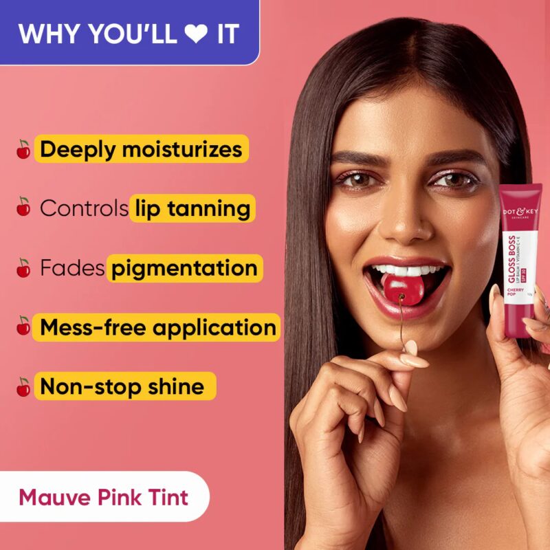 Dot-amp-Key-Gloss-Boss-Vitamin-C-E-SPF30-Lip-Balm-Cheryy-Pop3.jpg Dot & Key Gloss Boss Vitamin C + E SPF30 Lip Balm - Cherry Pop - Image 4