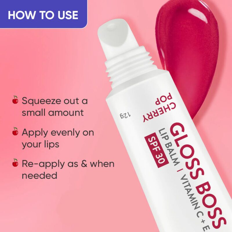 Dot-amp-Key-Gloss-Boss-Vitamin-C-E-SPF30-Lip-Balm-Cheryy-Pop7.jpg Dot & Key Gloss Boss Vitamin C + E SPF30 Lip Balm - Cherry Pop - Image 8