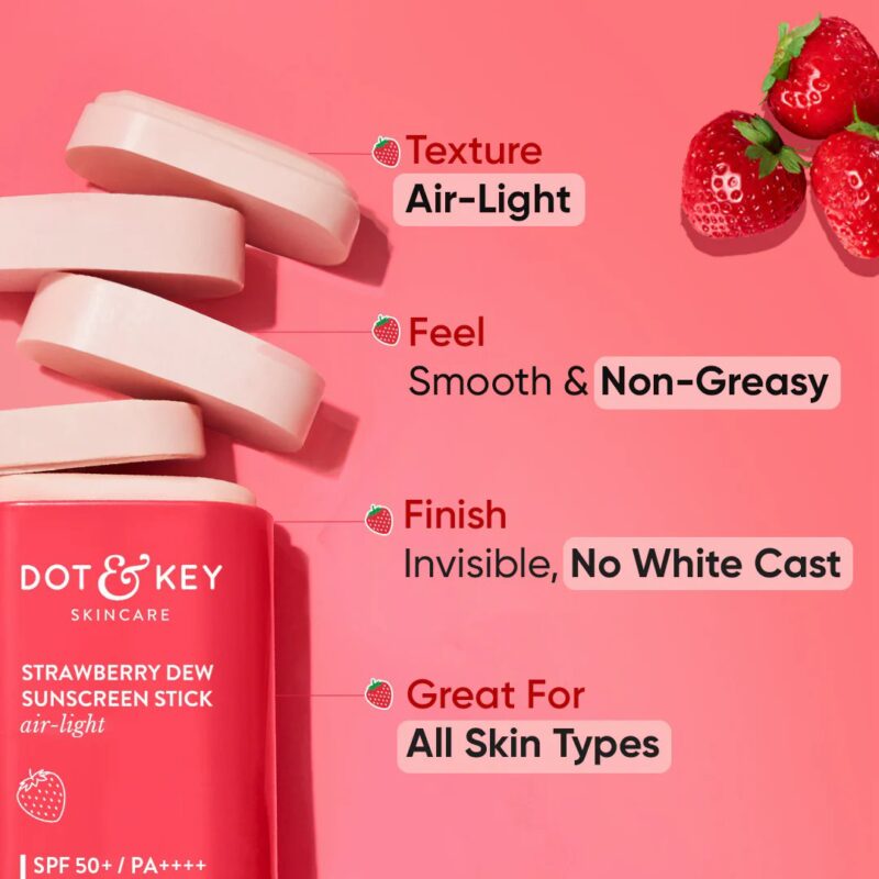 Dot-amp-Key-Strawberry-Dew-Sunscreen-Stick-SPF-50PA-20g1.jpg Dot & Key Strawberry Dew Sunscreen Stick SPF 50+PA++++ 20g - Image 3