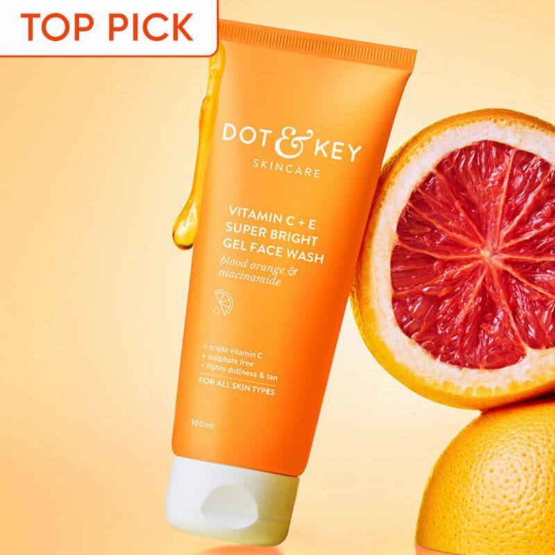 Dot & Key Vitamin C + E Super Bright Gel Face Wash 100ml - Image 2