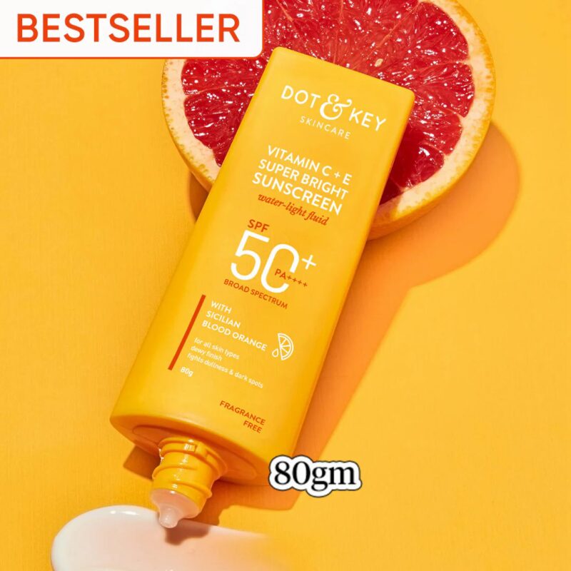 Dot & Key Vitamin C + E Super Bright Sunscreen SPF 50+ PA++++ (80gm) - Image 2