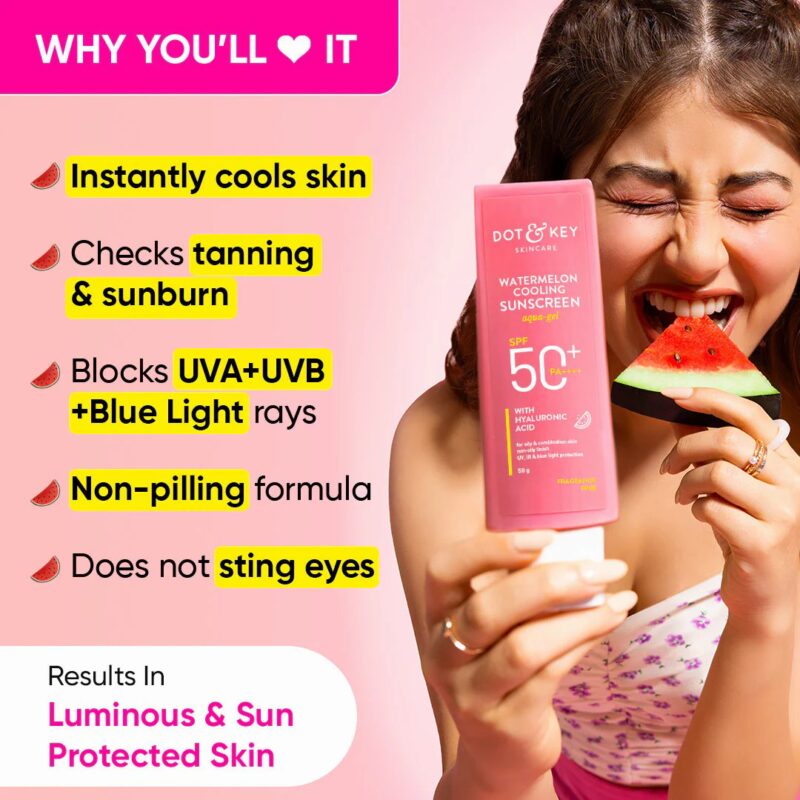 Dot & Key Watermelon Cooling Sunscreen SPF 50+ PA++++ (80gm) - Image 4