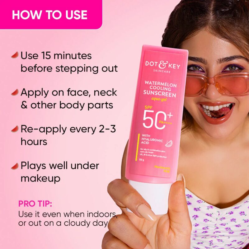Dot & Key Watermelon Cooling Sunscreen SPF 50+ PA++++ (80gm) - Image 7