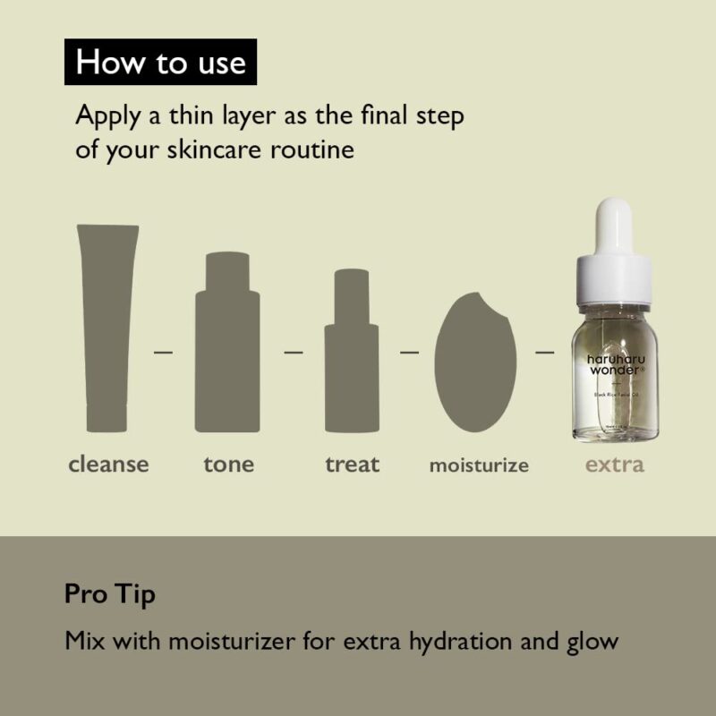 Haru Haru WONDER Black Rice Facial Oil 10ml - Image 7