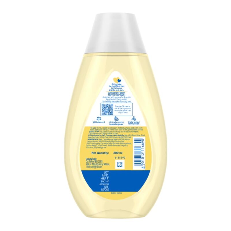 Johnson's Baby Top-to-Toe Bath 200ml - Image 2