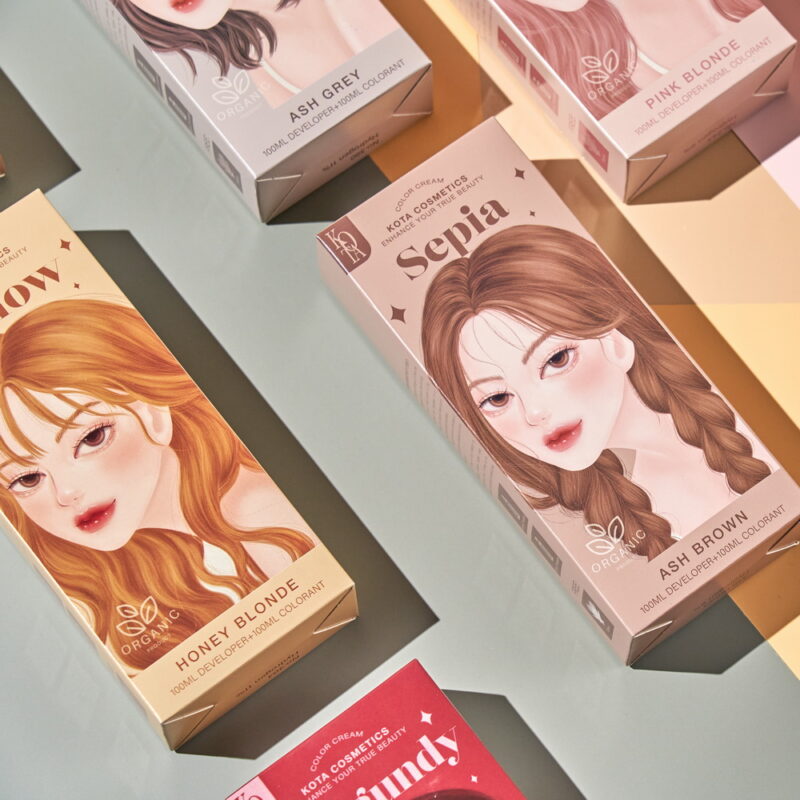 Kota Cosmetics Hair Color Cream Mellow - Honey Blonde 200ml - Image 5