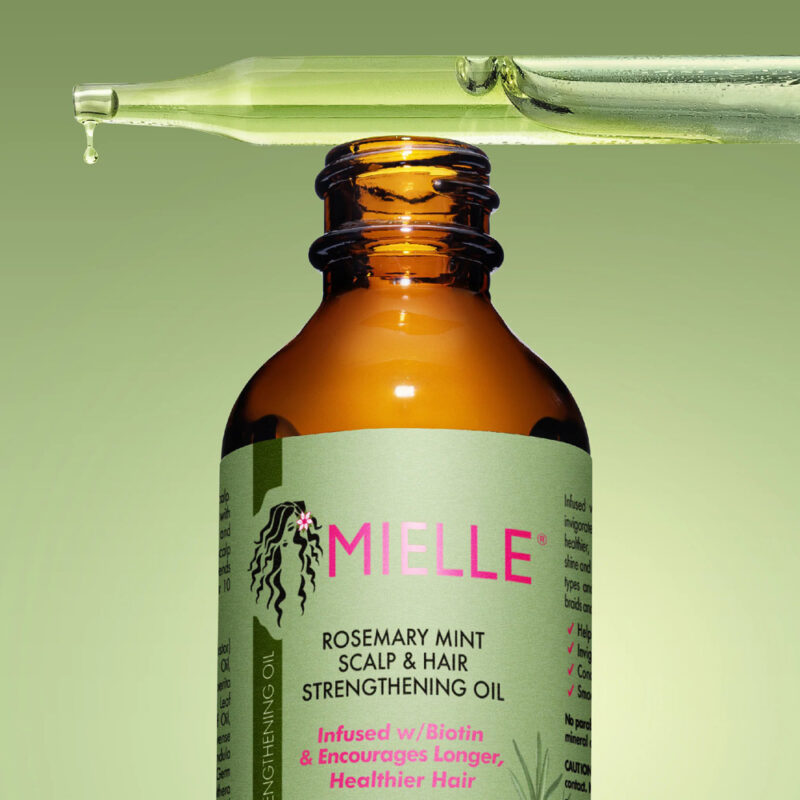 MIELLE Rosemary Mint Scalp & Hair Strengthening Oil 59ml - Image 4