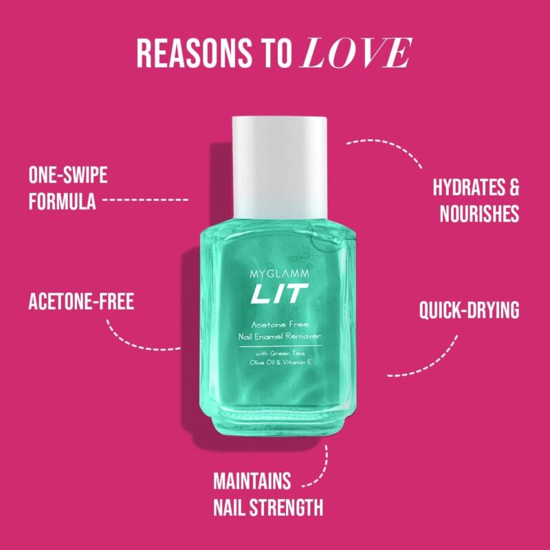 MyGlamm-Lit-Nail-Enamel-Remover-30ml3.jpg MyGlamm Lit Nail Enamel Remover - 30ml - Image 5