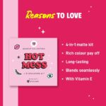 MyGlamm POPxo Makeup Collection 4 Eyeshadow Kit - Hot Mess (Expiry: 31/10/2026) - Image 5