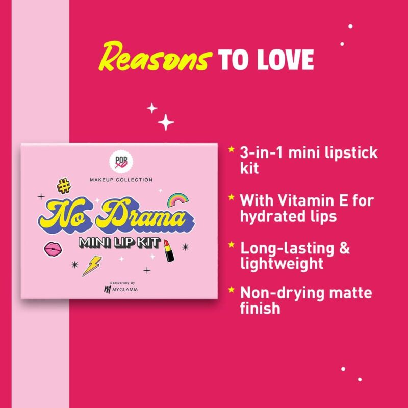 MyGlamm POPxo Makeup Collection Mini Lip Kit - Power Trip - Image 5