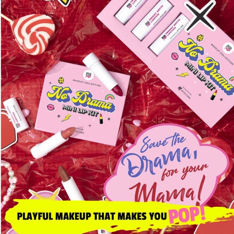 MyGlamm POPxo Makeup Collection Mini Lip Kit - Pretty Mess (Expiry: 30/06/2026) - Image 7