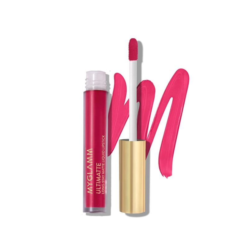 Myglamm Ultimatte Long-Stay Matte Liquid Lipstick - Pink Doll - Image 1