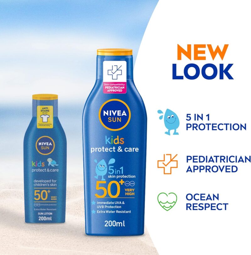 Nivea Sun Kids Protect & Care 5 In 1 Protection 50+ 200ml - Image 7