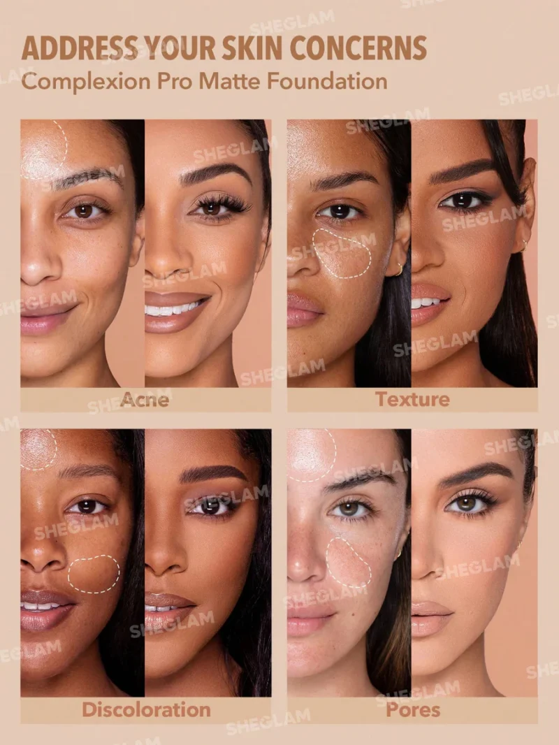 Sheglam-Complexion-Pro-Long-Lasting-Breathable-Matte-Foundation.webp Sheglam Complexion Pro Long Lasting Breathable Matte Foundation - Golden - Image 3