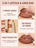 Sheglam Glam 101 Lipstick & Liner Duo - Cherry Fudge - Image 3